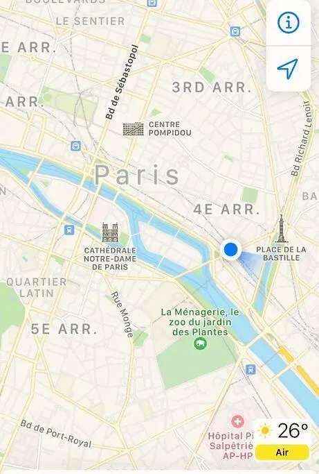 Le Nid D'Aigle Le Marais Bastille Paris 0*,